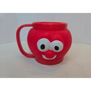 Vintage VeggieTales Bob the Tomato Red Plastic Mug 1999 Big Idea